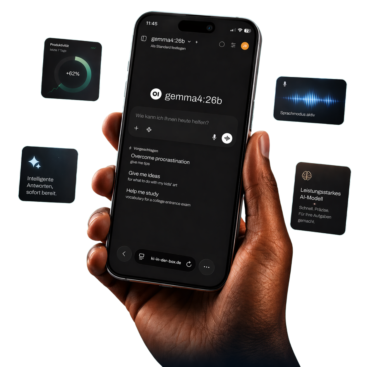 Illustration der sicheren Unternehmens-KI